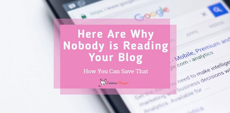 Nobody reading your blog