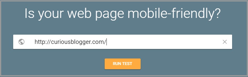 Mobile Friendly Test Google Search Console