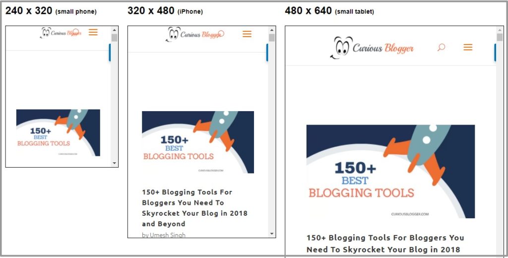 Responsive Design Testing