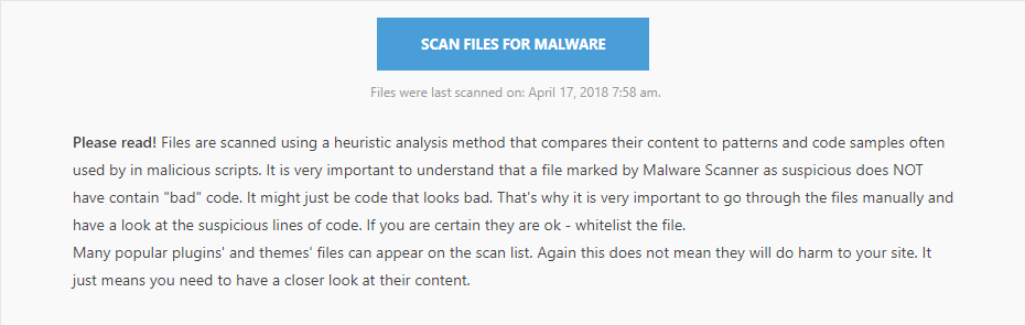 Malware Scan