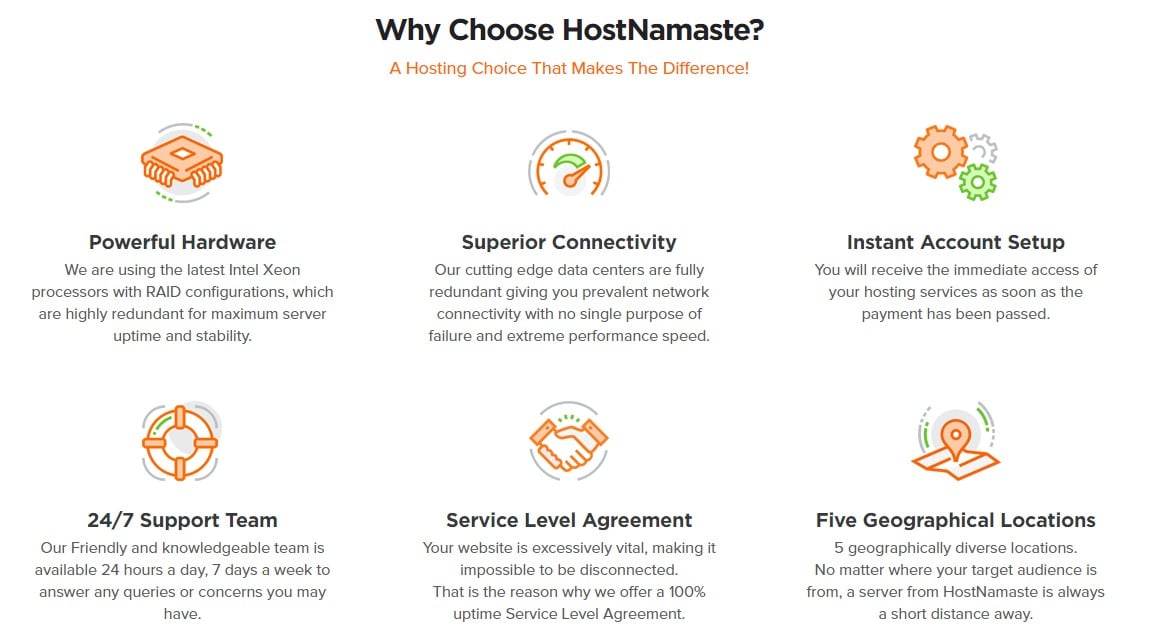 Why Choose HostNamaste