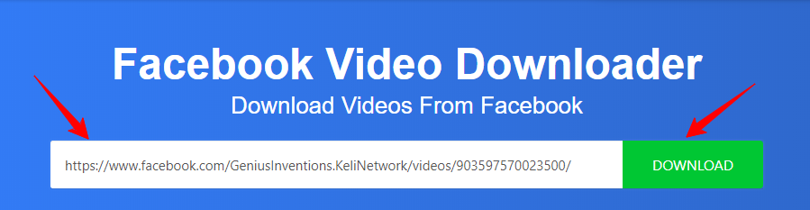 Facebook Video Downloader - Download Facebook Videos Online
