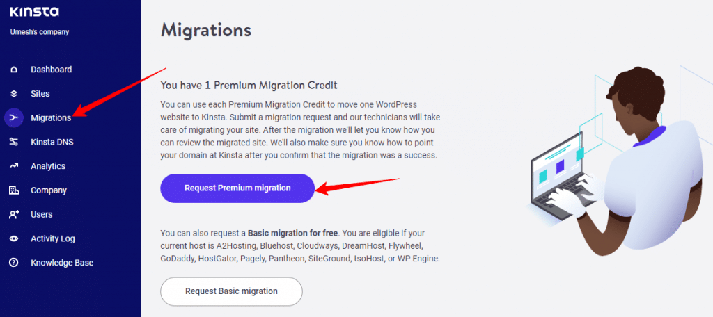 Free Website Migration