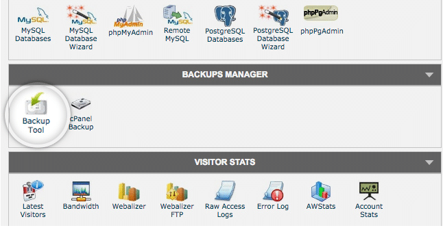 siteground backup tool