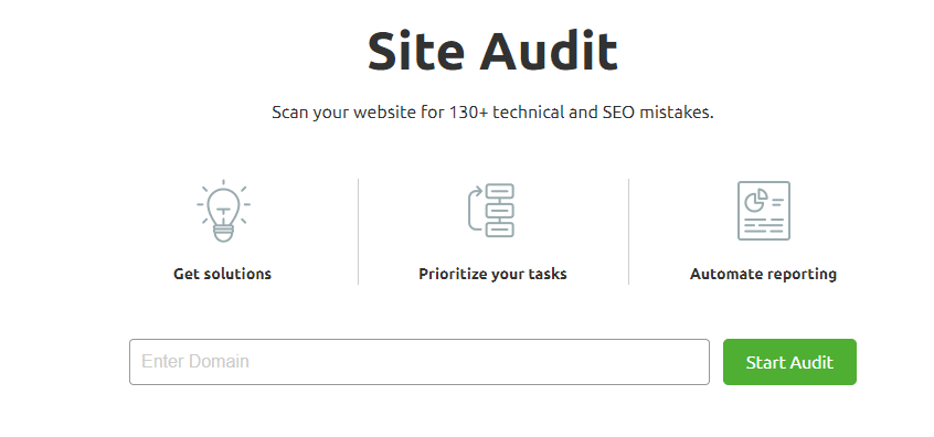 Site Audit SEMrush