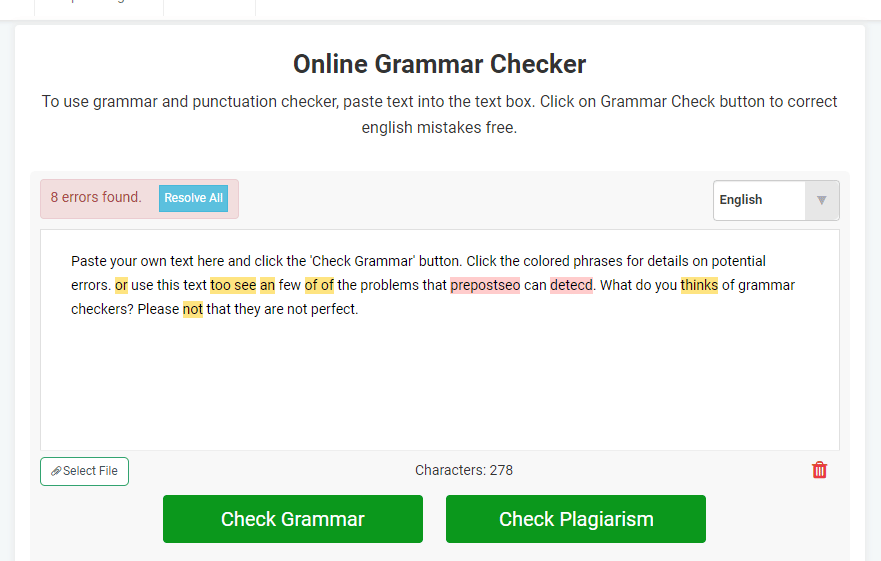 online grammar checker