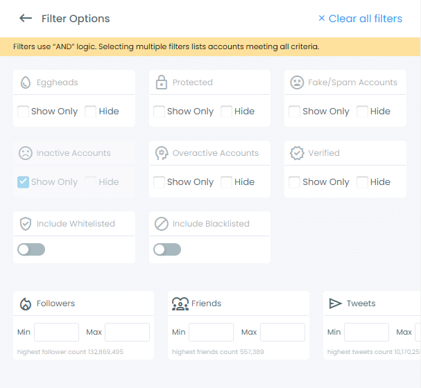 Circleboom Filter feature