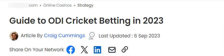 Guide to ODI Cricket Betting in 2023