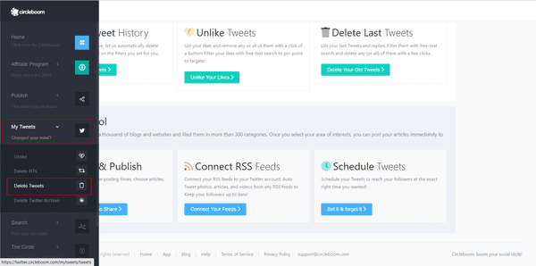 Circleboom Dashboard