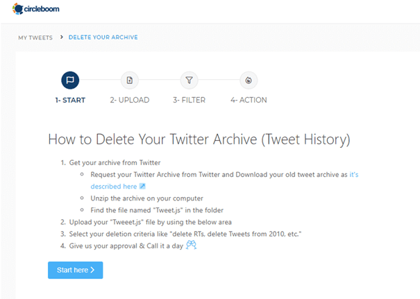 Delete your Twitter Archive