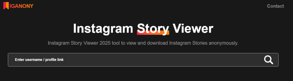 Iganony IG Story Viewer