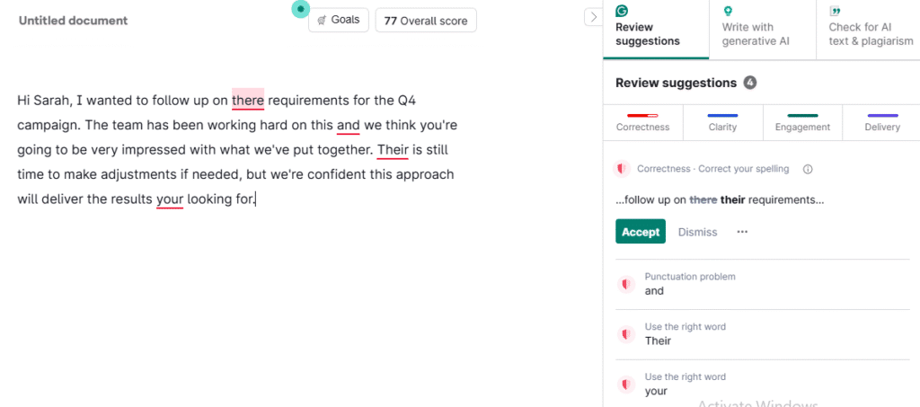 grammarly checker