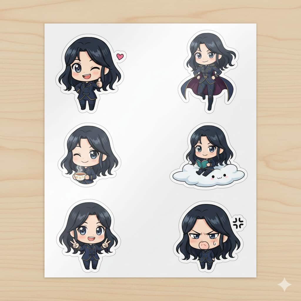 Chibi Sticker Sheet