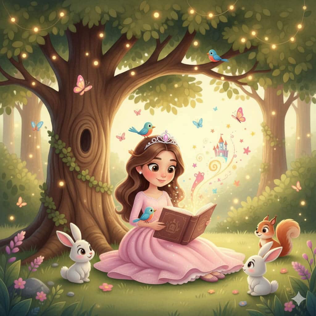 Fairytale Storybook Illustration for Girls