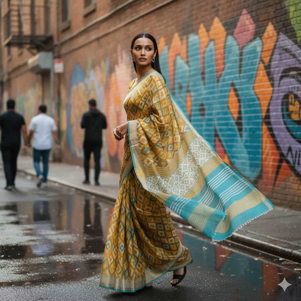 Street Style Saree